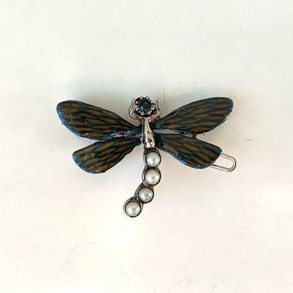 Yosca | Accessories | Vintage Gerard Yosca Enamel Dragonfly  display picture 3